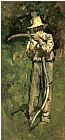 Famous Man Paintings - Man with Scythe